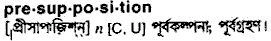presupposition