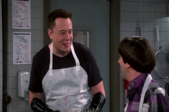 CUOCO:
Steve Wozniak, Elon Musk.
CUOCO:
Steve Wozniak, Elon Musk.