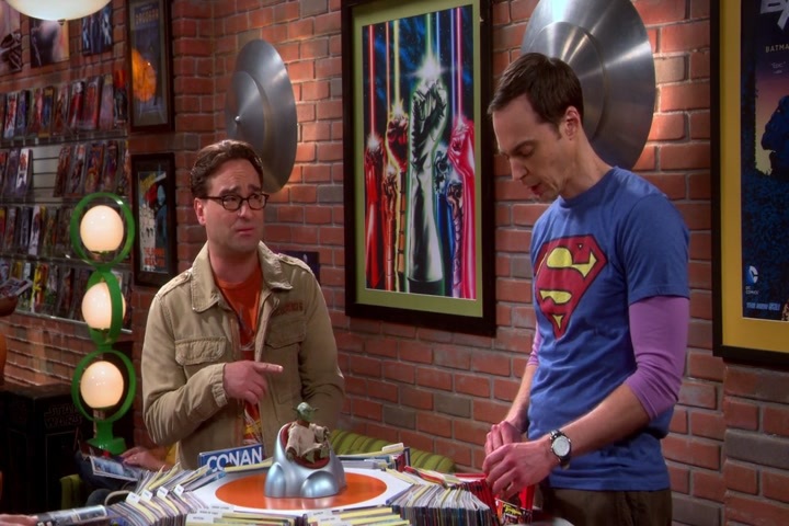 Okay, him I believe because he's an
80-year-old man in a 15-year-old's T-shirt.
